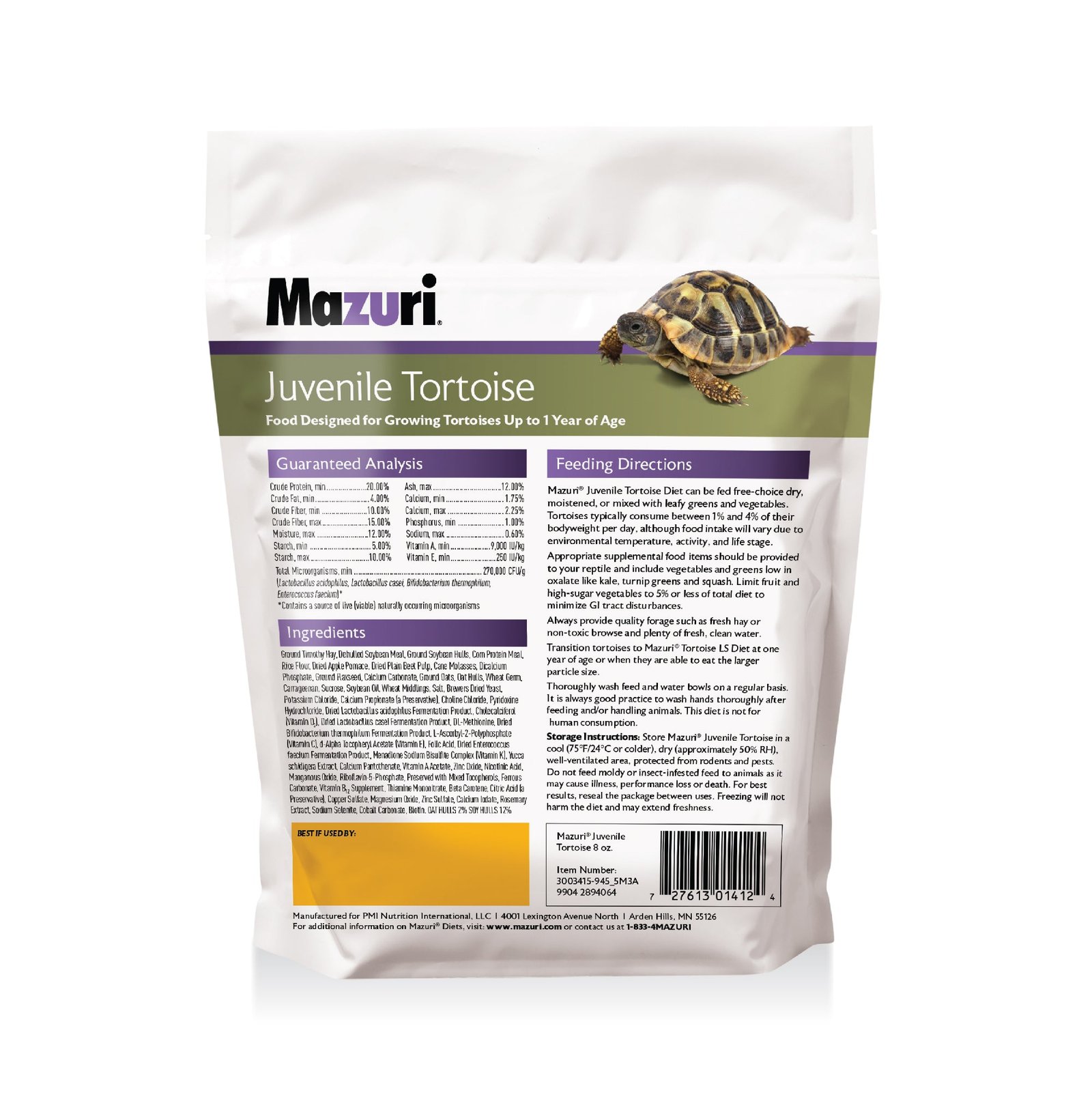 Mazuri® Juvenile Tortoise Food | For Young Tortoises