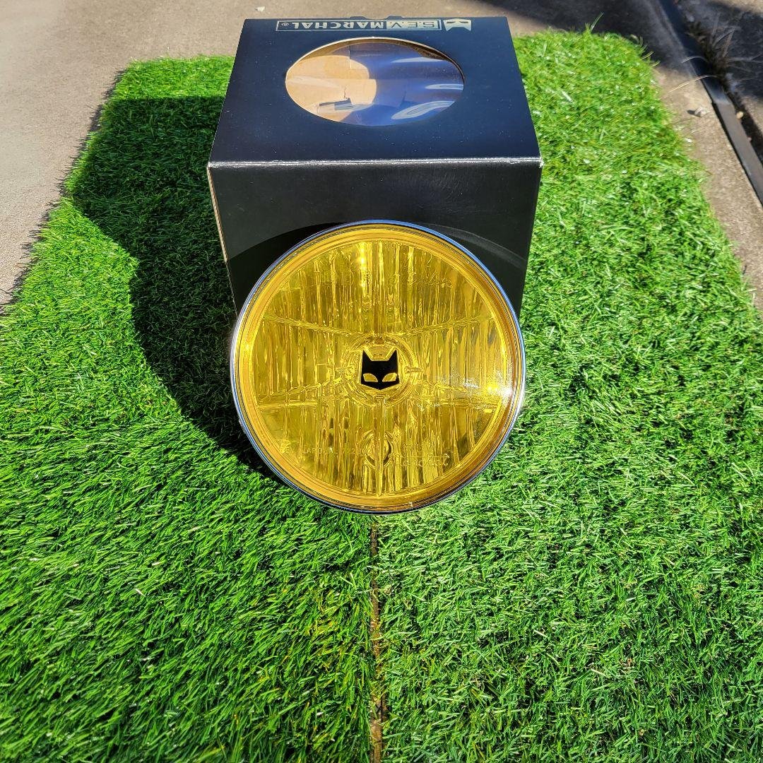 マーシャルヘッドライトイエロー 180パイ　722 702 722・702ヘッドランプ イエローレンズ バイク用 / MARCHAL JAPAN