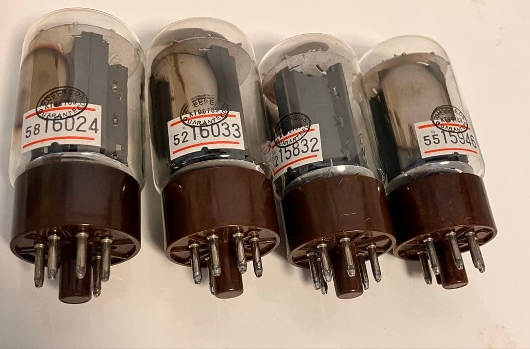 SYLVANIA 6L6WGB 真空管 4本セット 長期保管マッチドペア JAN-Sylvania 6L6WGB Vacuum Power Tubes - thetubestore.com